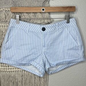SO Light Blue Striped Shorts